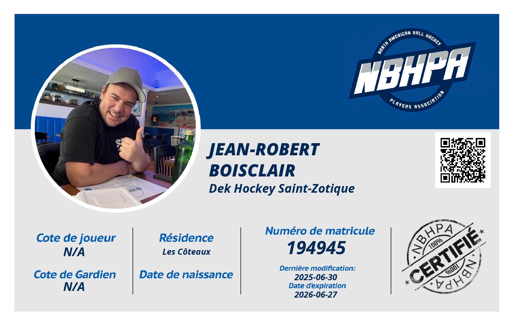 Jean-robert Boisclair 