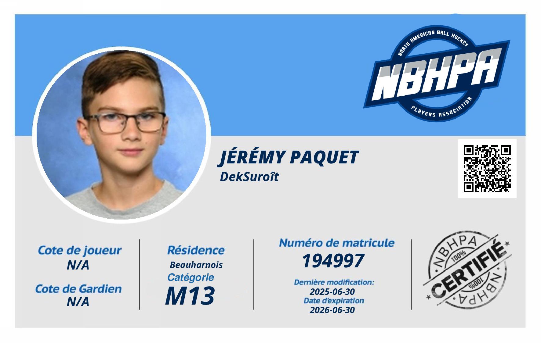 Jérémy Paquet