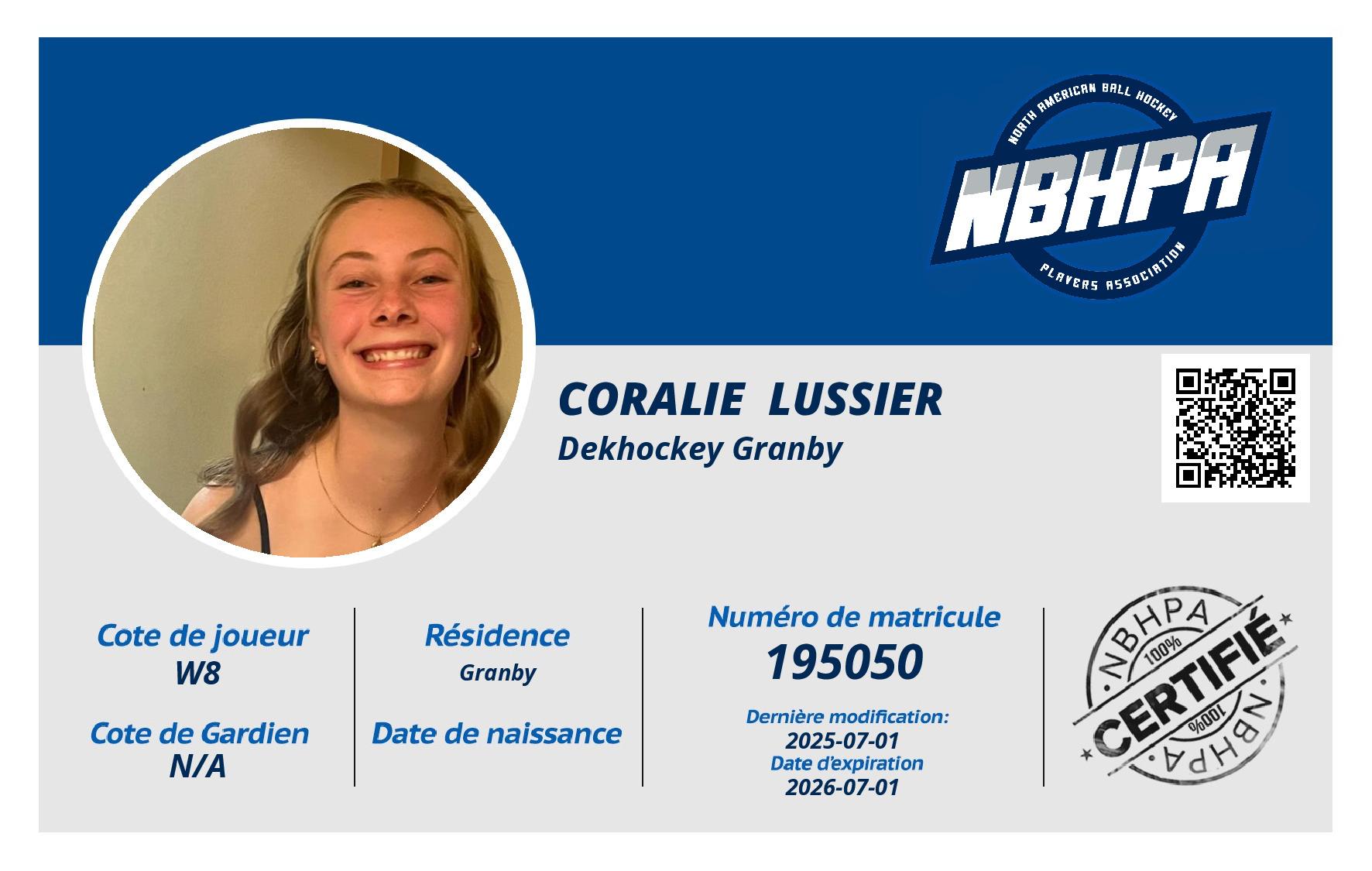 Coralie  Lussier 