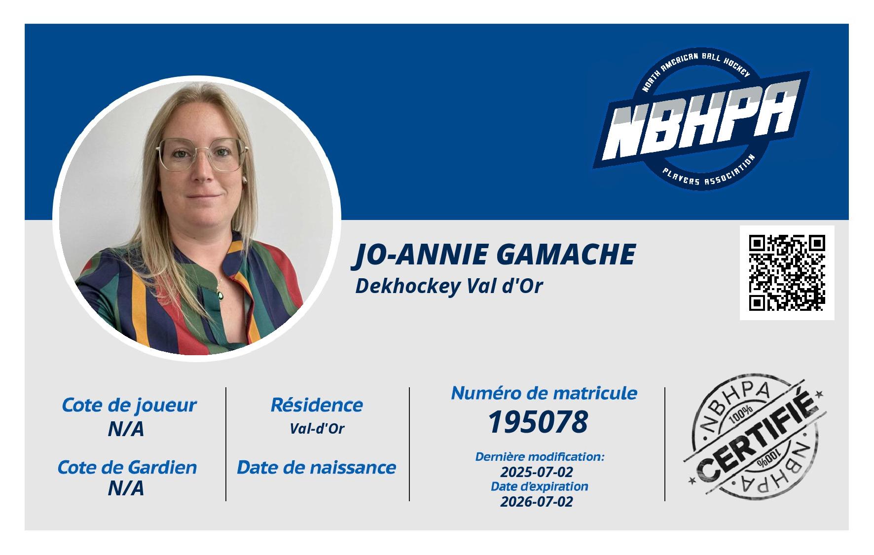 Jo-Annie Gamache