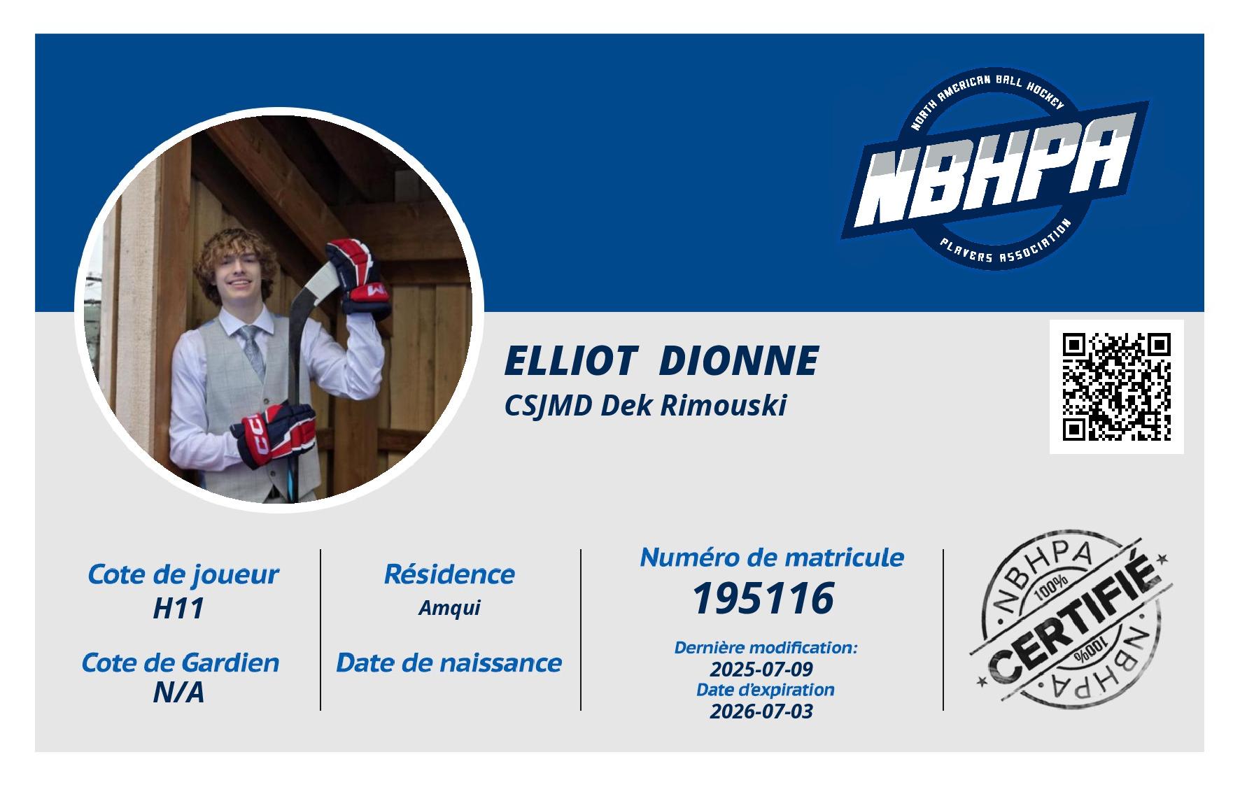 Elliot  Dionne 