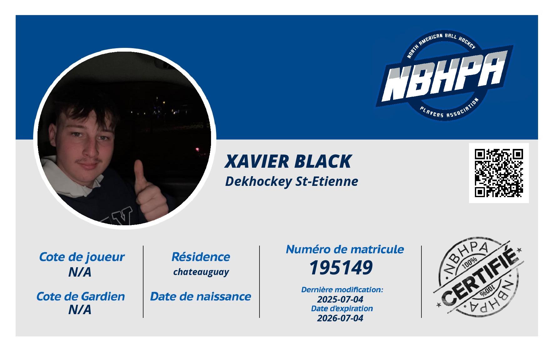 xavier black