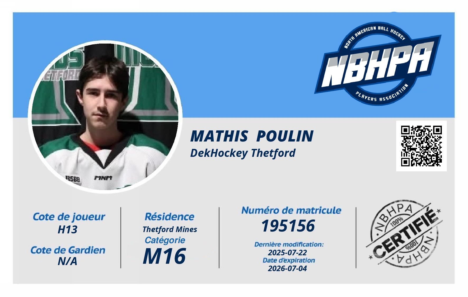Mathis  Poulin