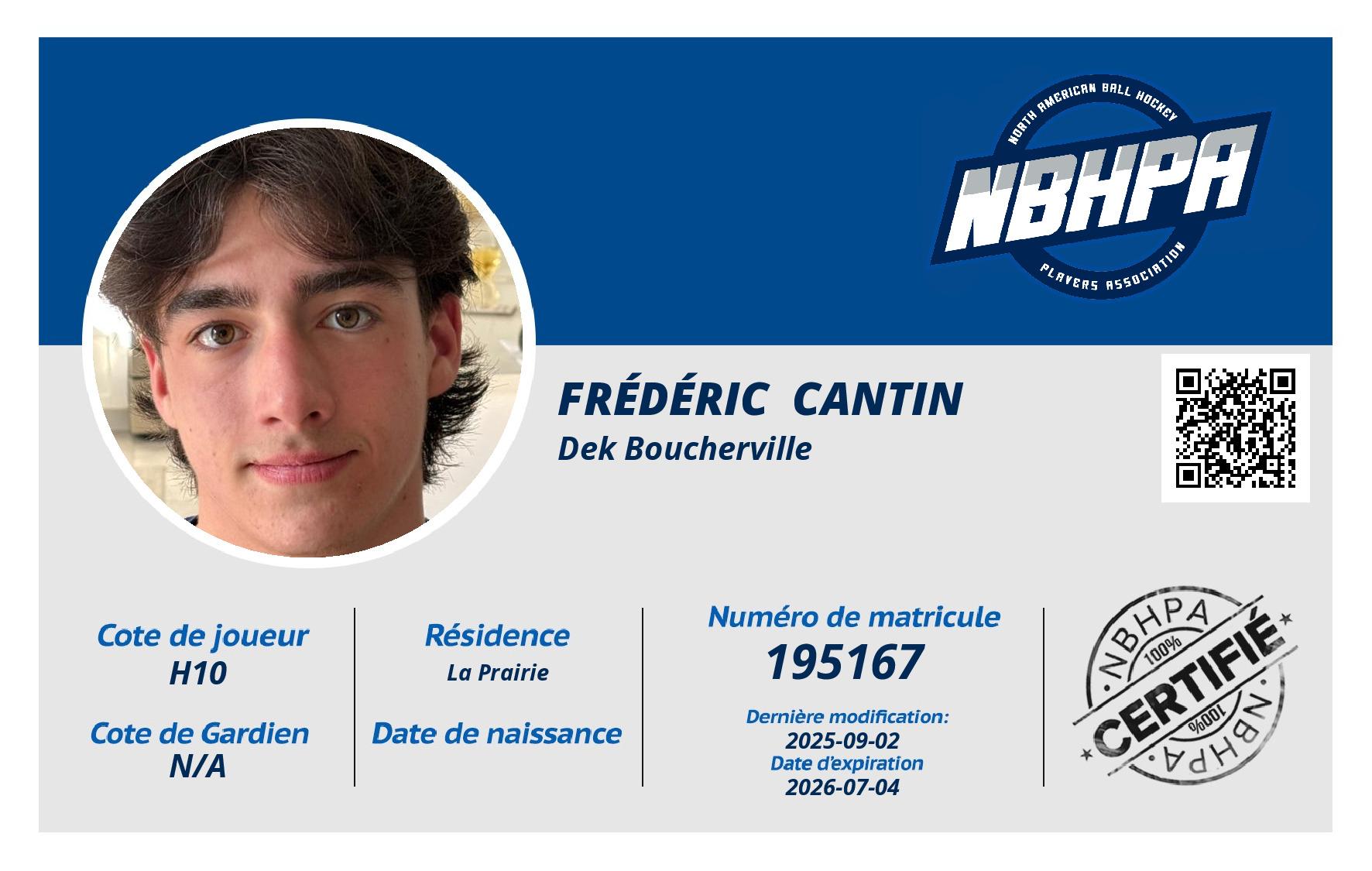 Frédéric  Cantin