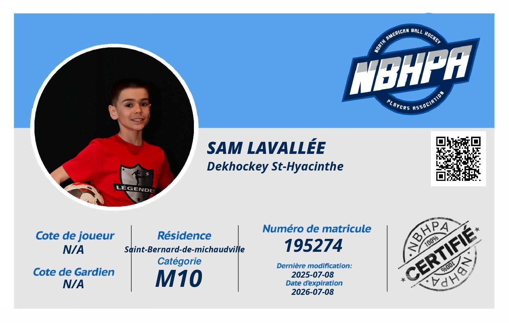 Sam Lavallée 