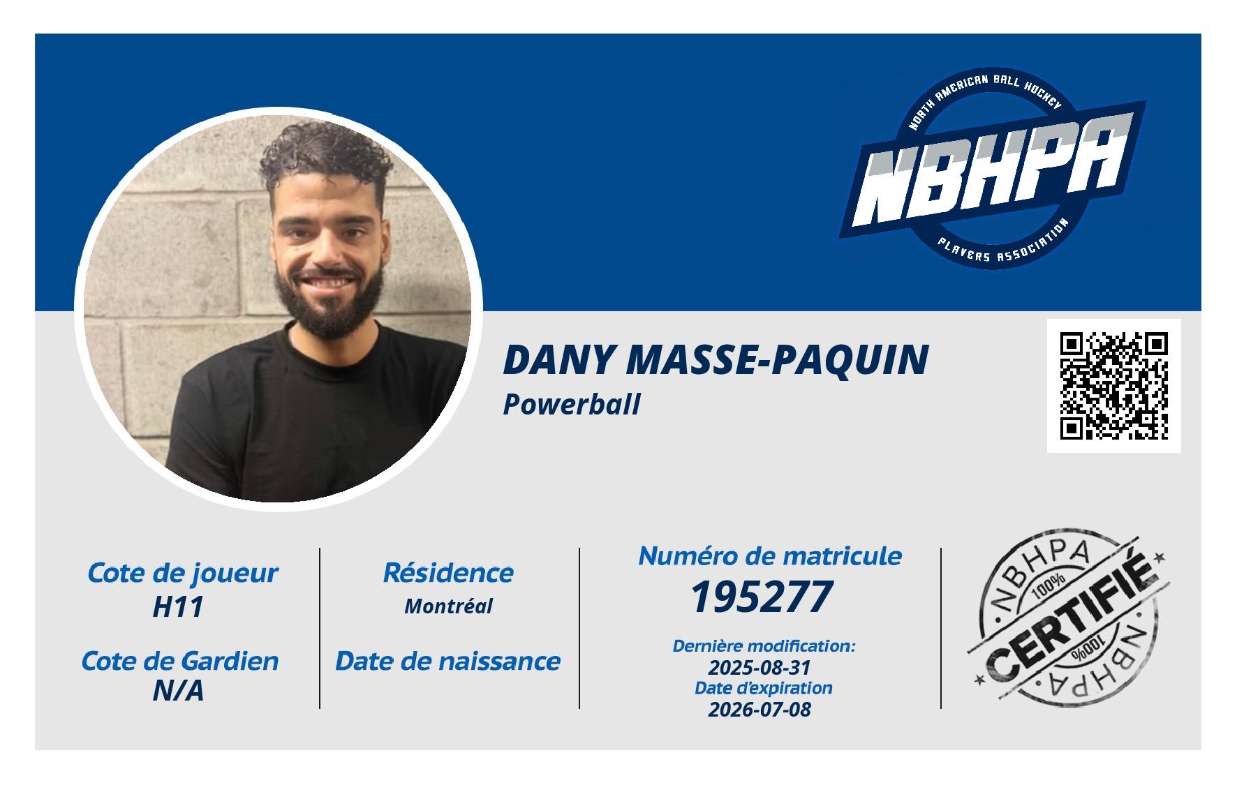 Dany Masse-Paquin