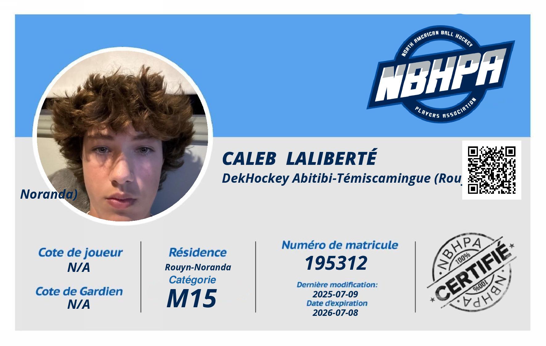 Caleb  Laliberté