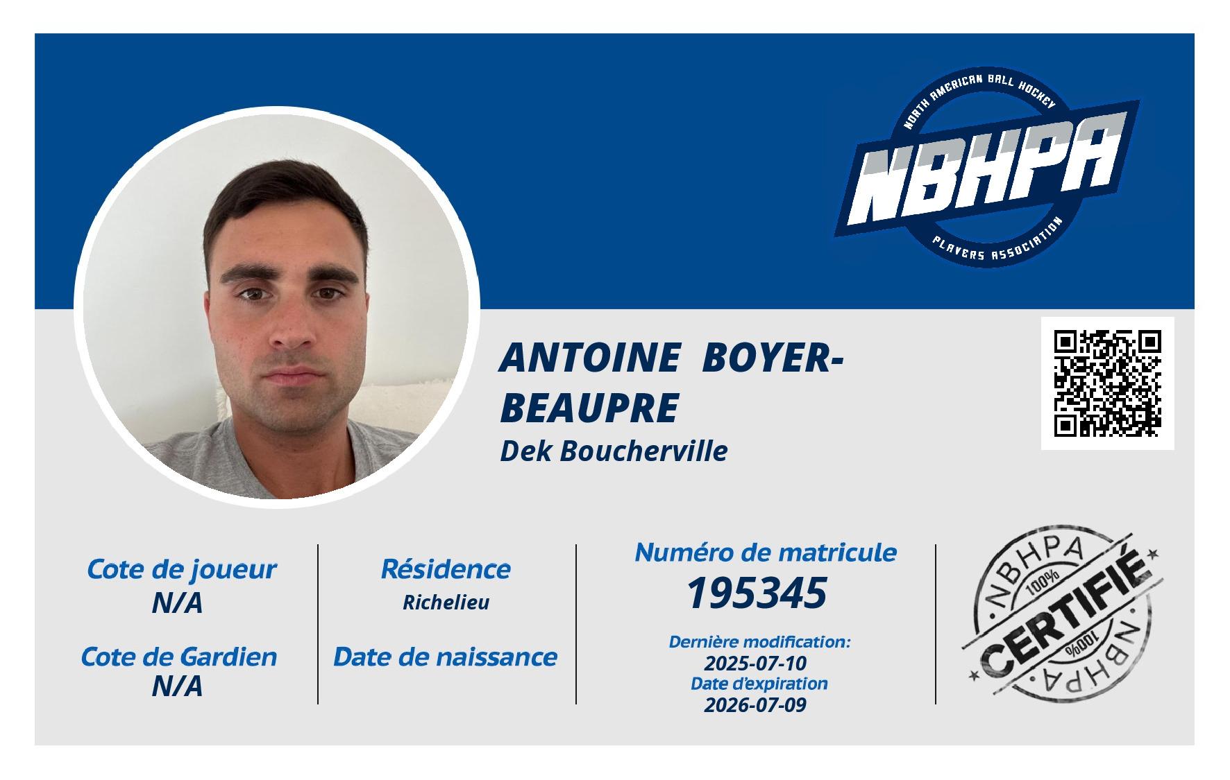Antoine  Boyer-Beaupre