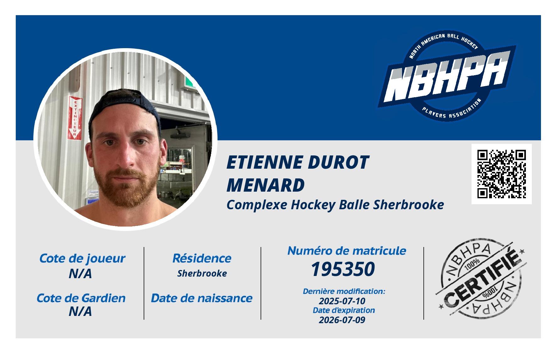 Etienne Durot Menard
