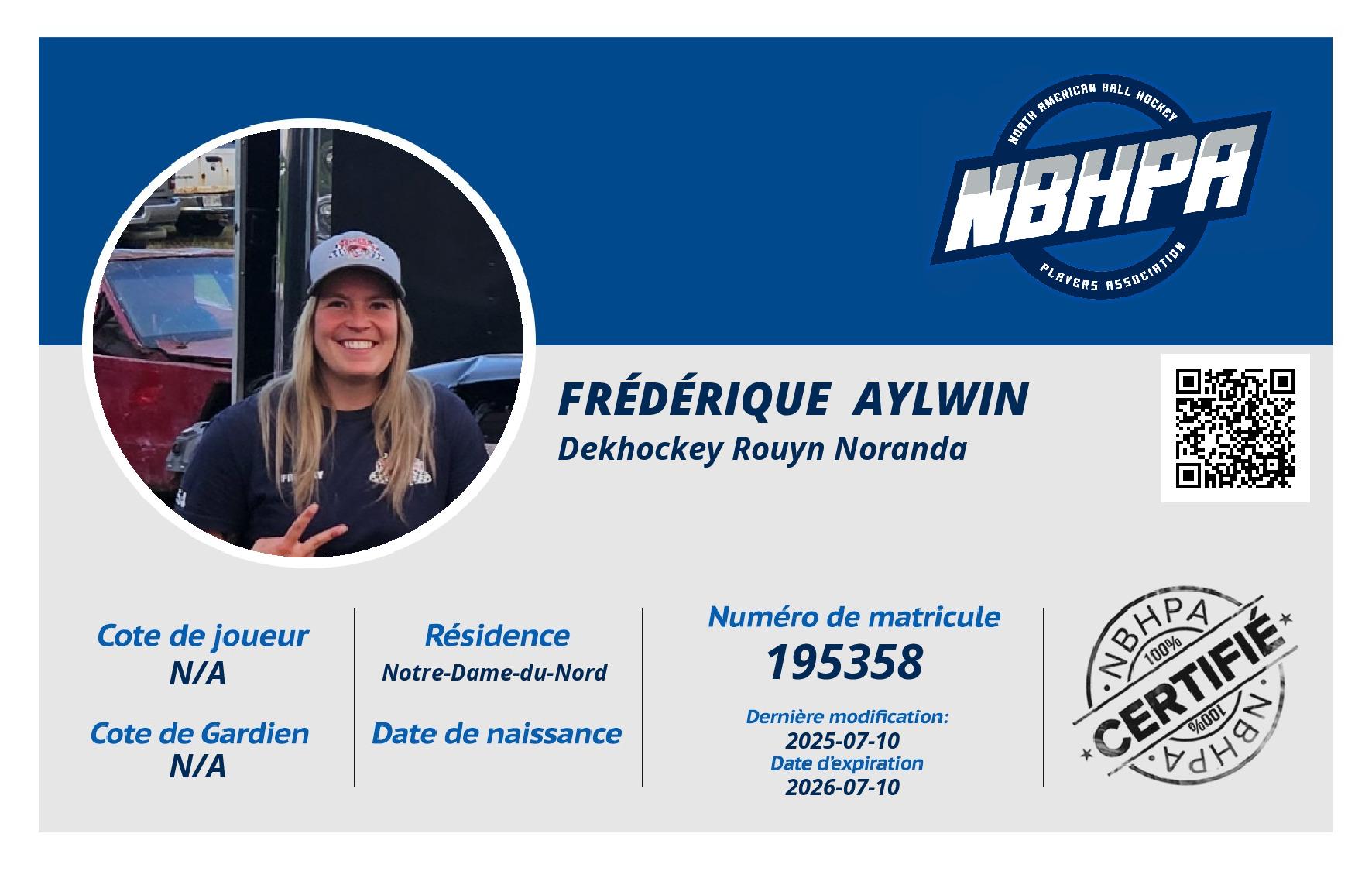 Frédérique  Aylwin