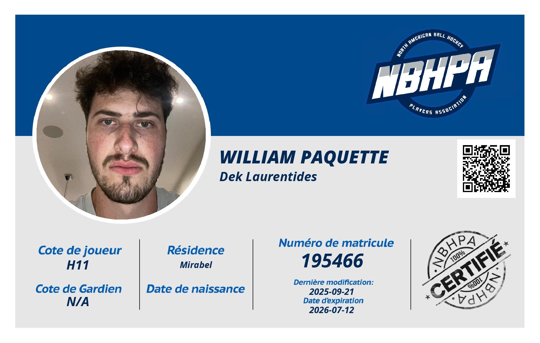 William Paquette