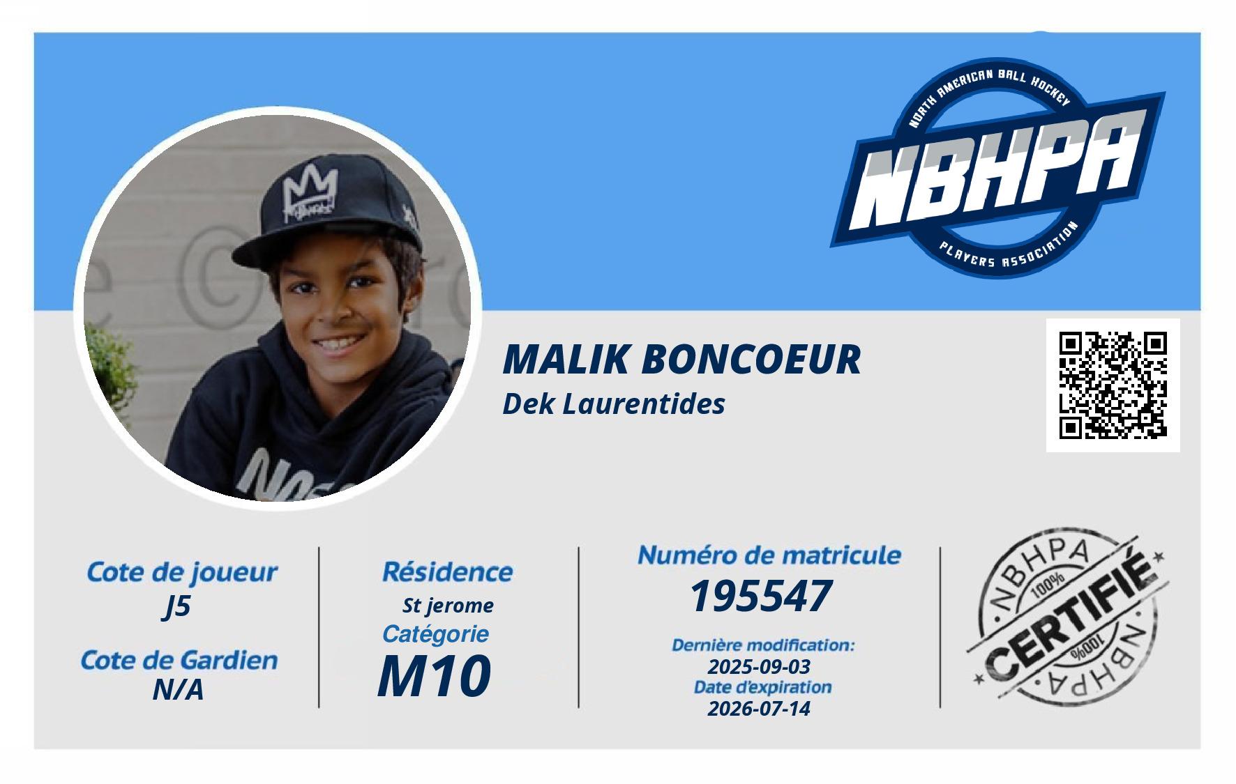 Malik Boncoeur 