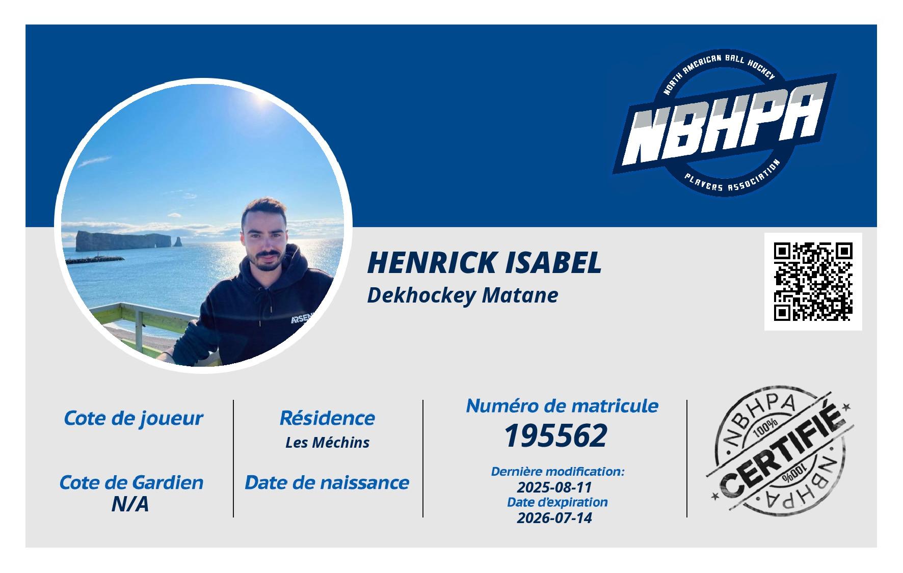 Henrick Isabel