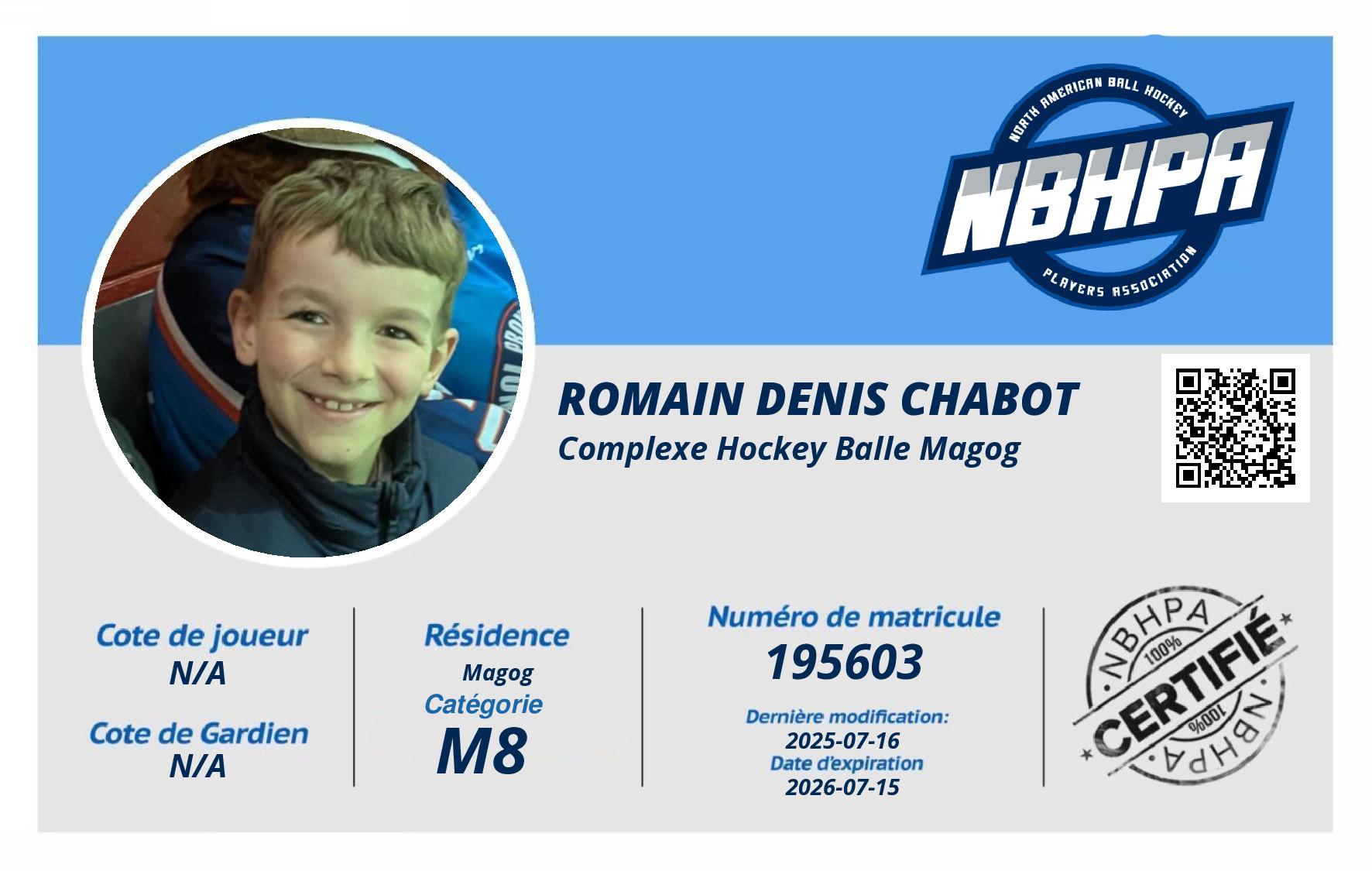 Romain Denis Chabot 
