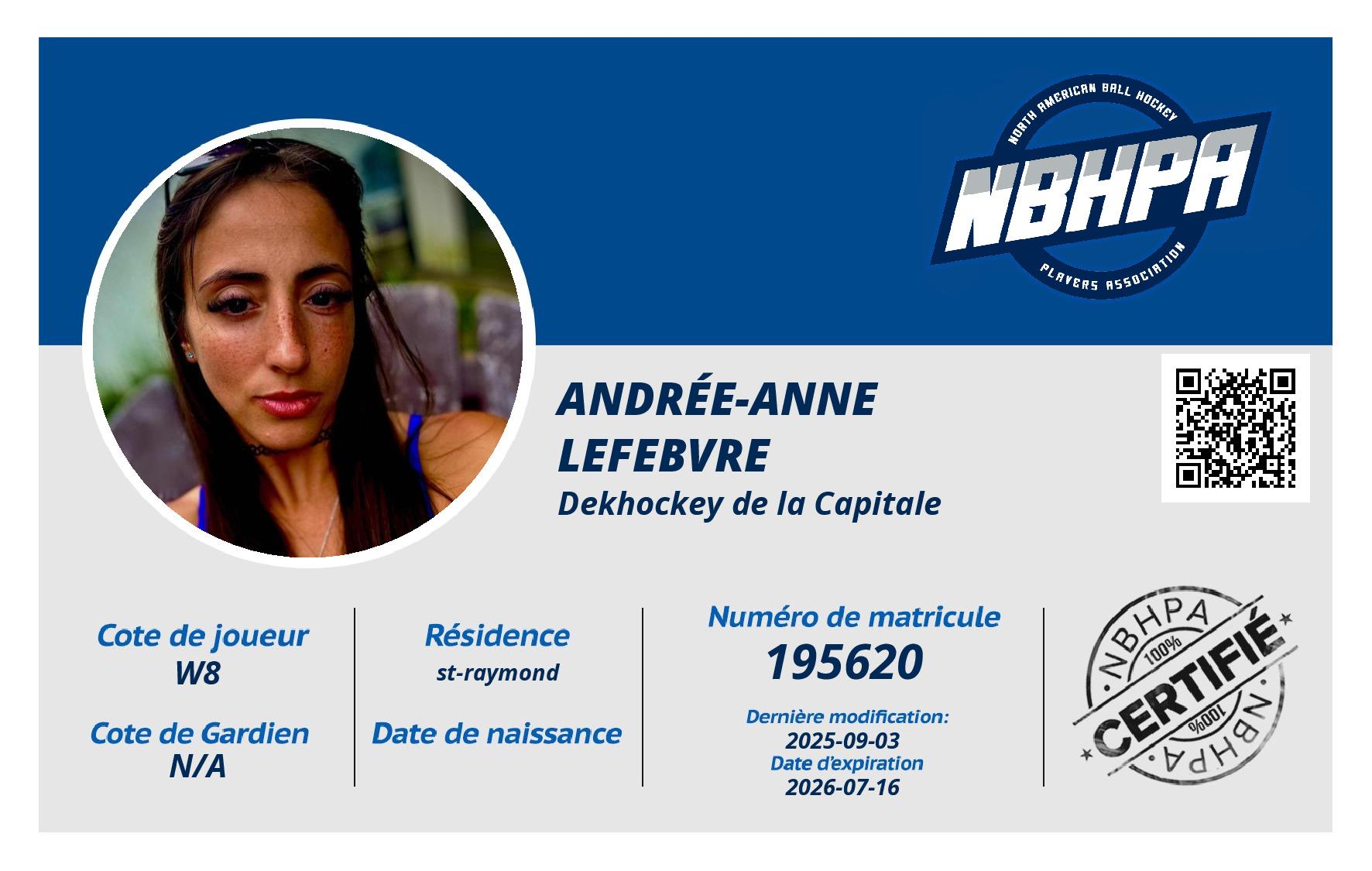 Andrée-Anne Lefebvre