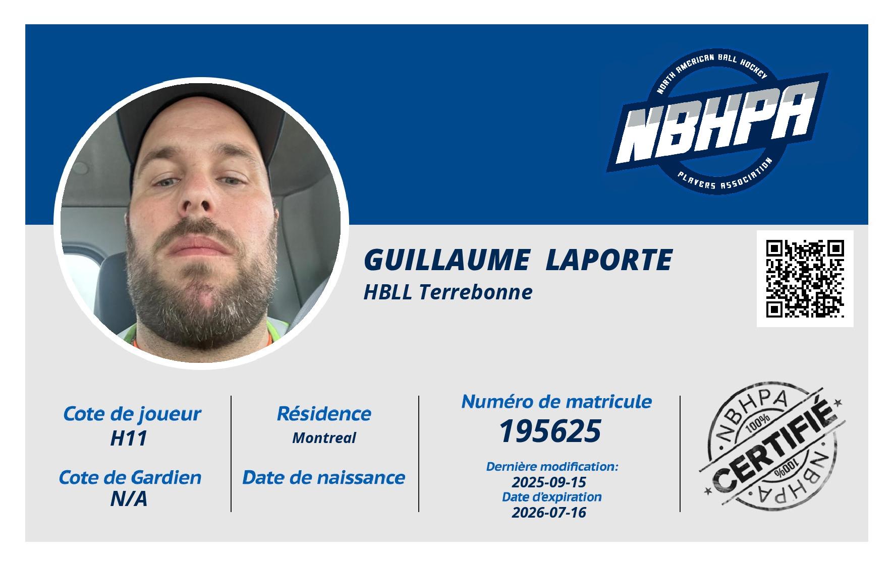 Guillaume  Laporte 