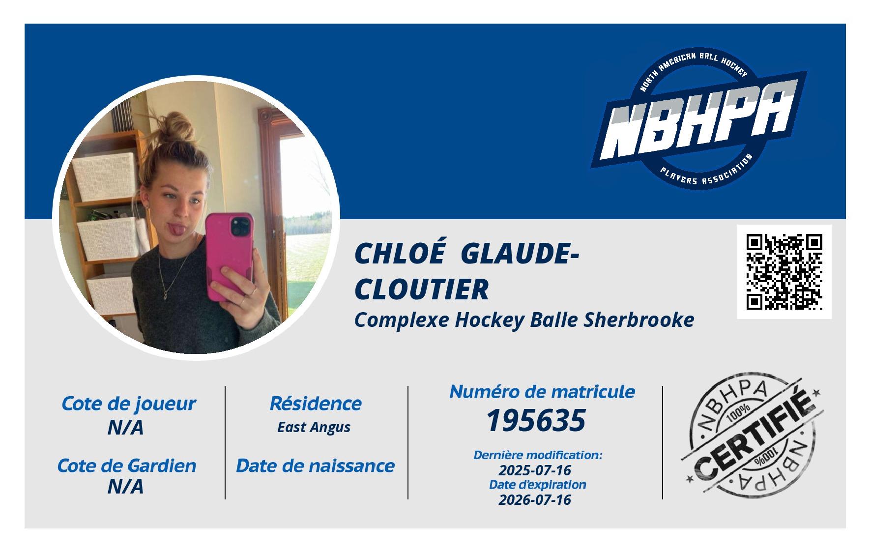 Chloé  Glaude-cloutier 