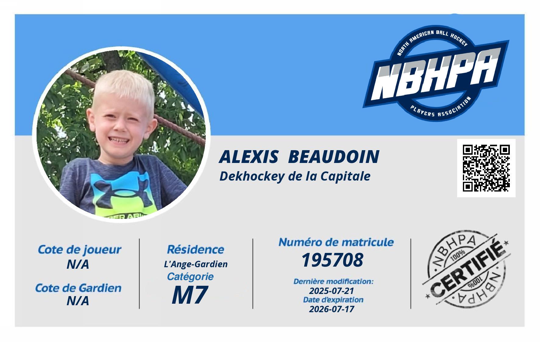 Alexis  Beaudoin 
