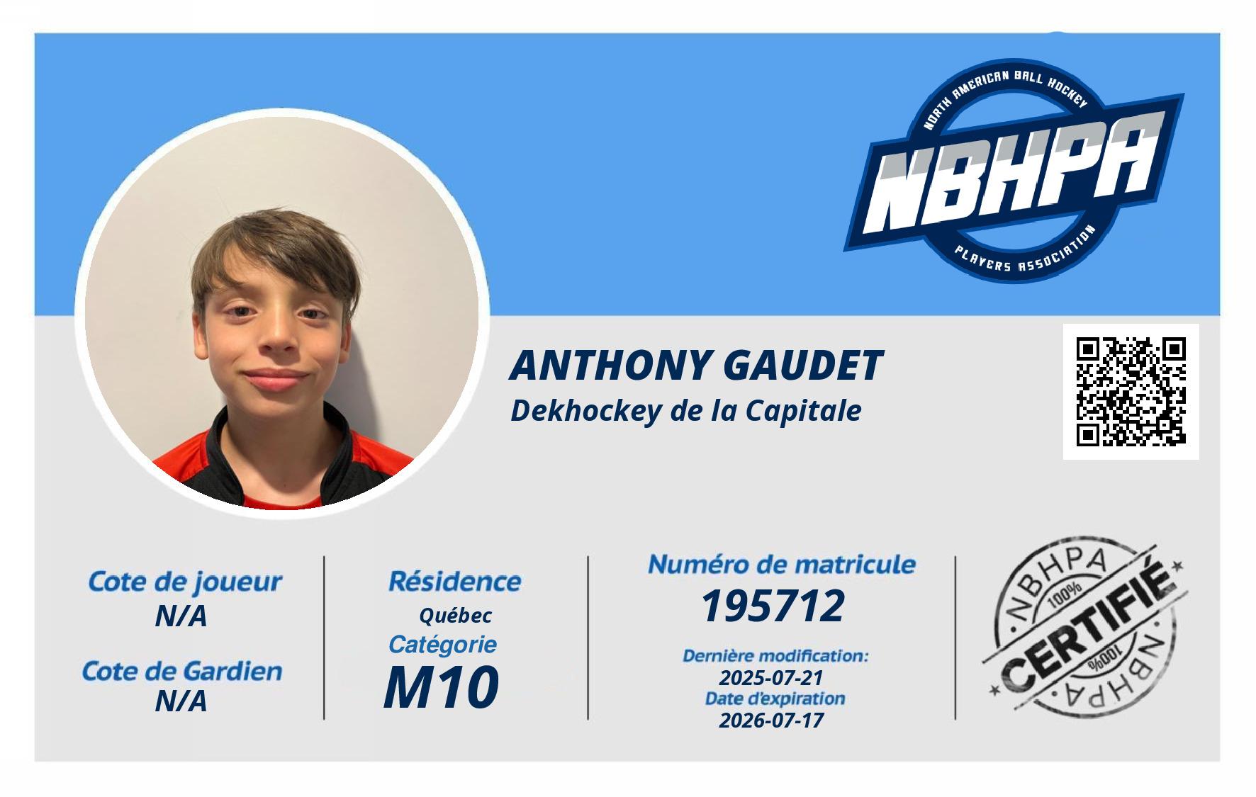 Anthony Gaudet