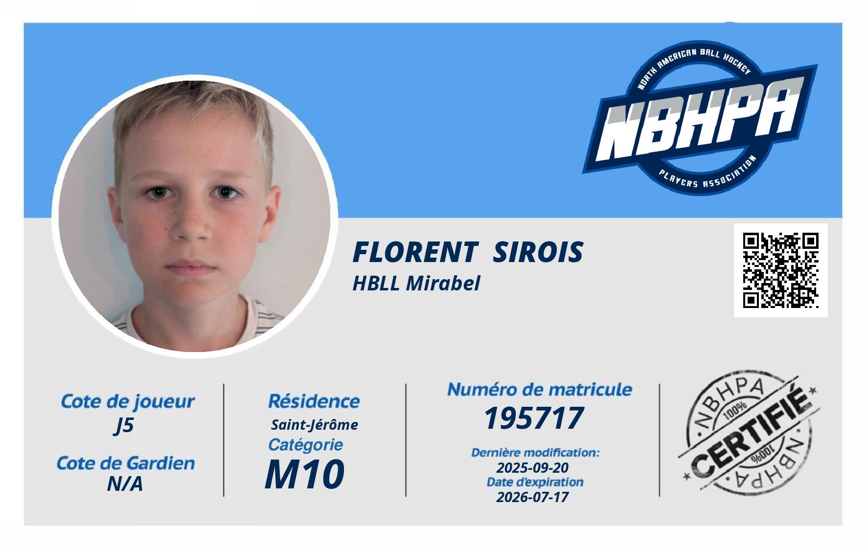 Florent  Sirois 