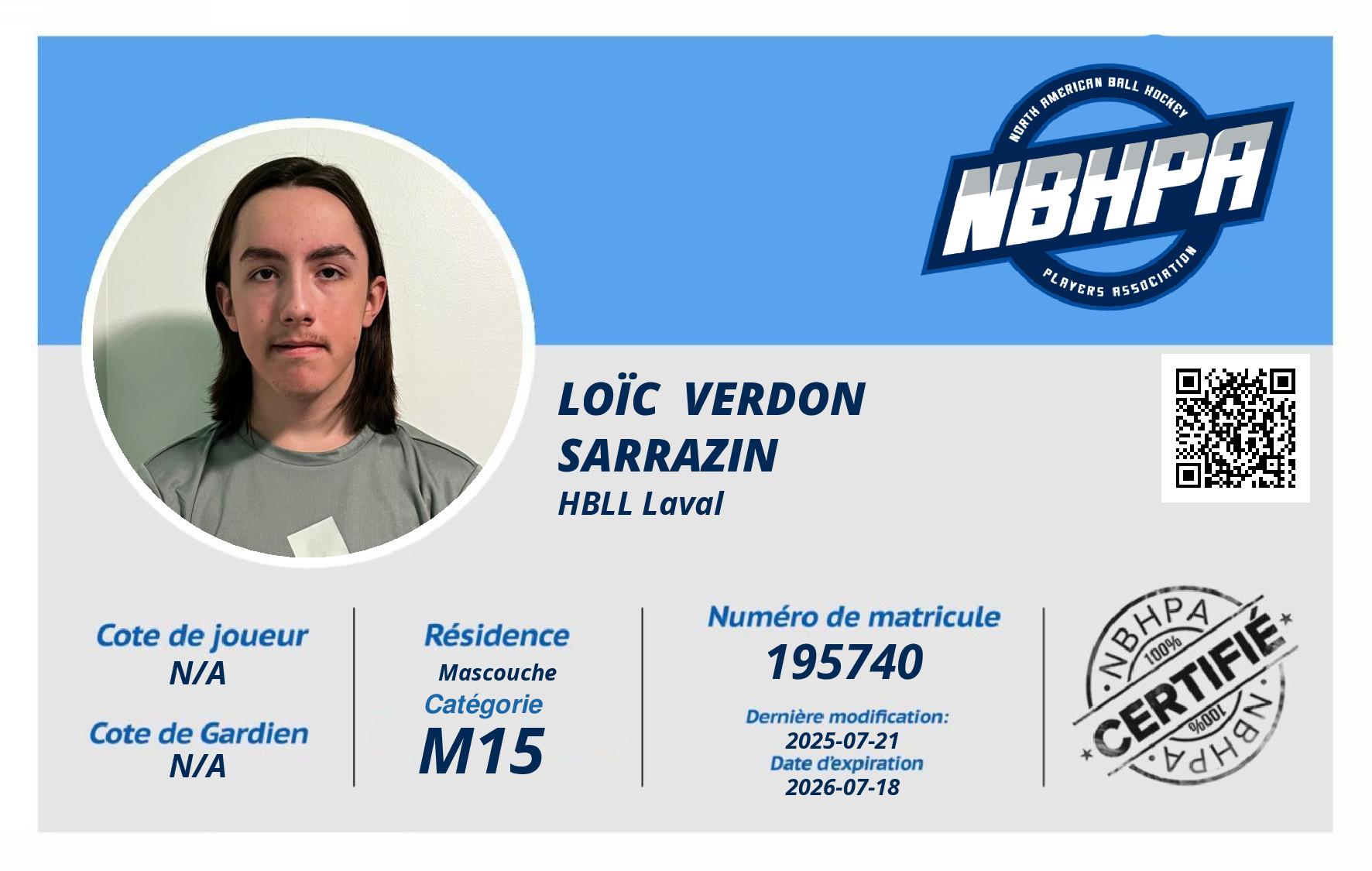 Loïc  Verdon Sarrazin