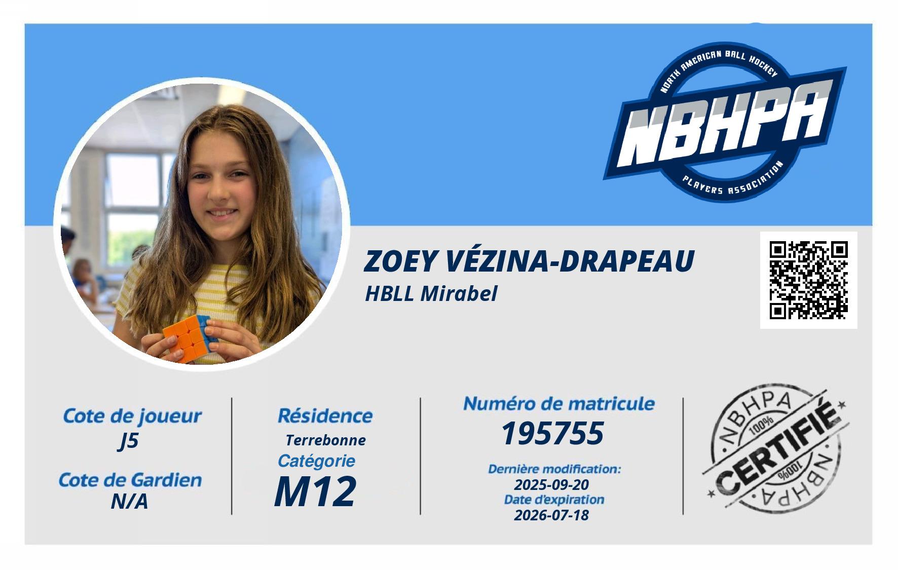Zoey Vézina-Drapeau