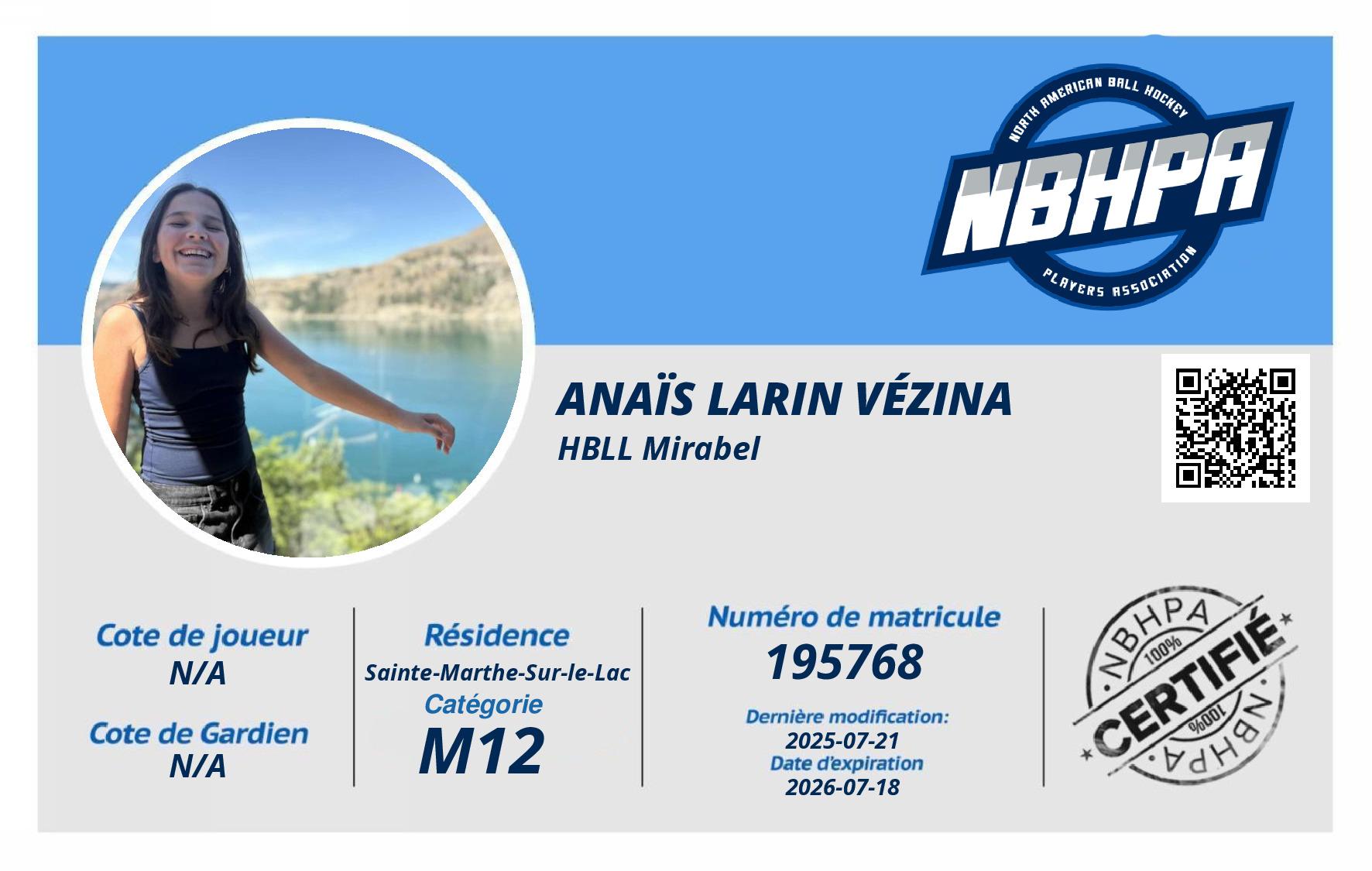 Anaïs Larin Vézina