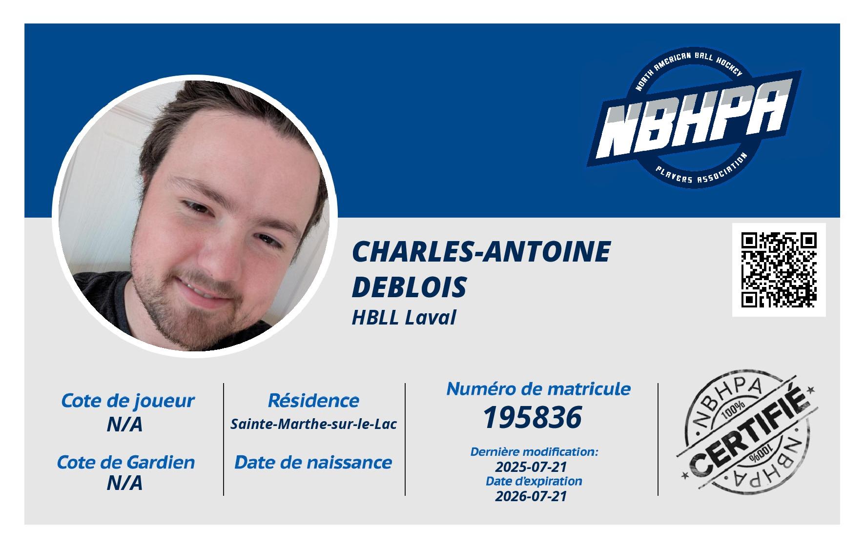 Charles-antoine Deblois