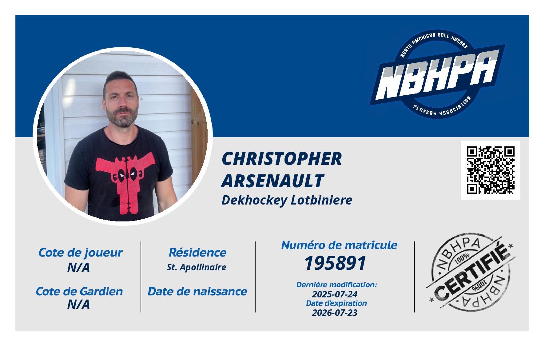 Christopher Arsenault