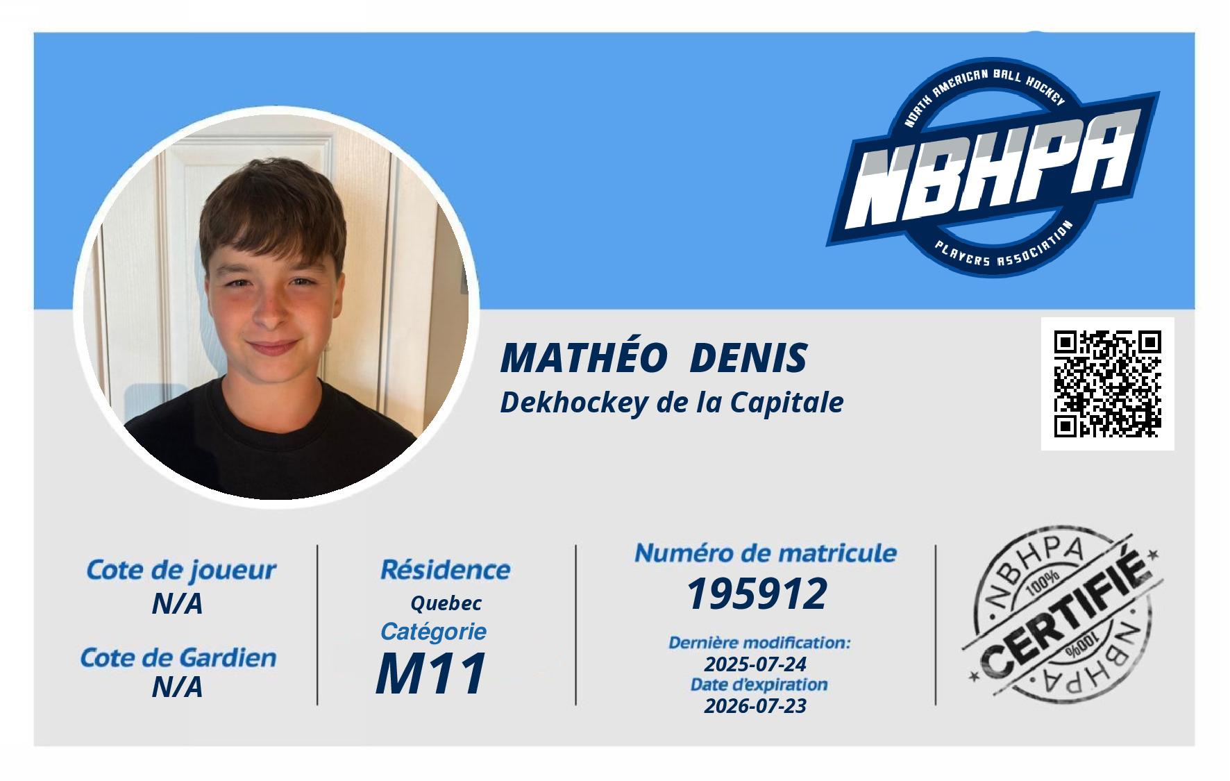 Mathéo  Denis 