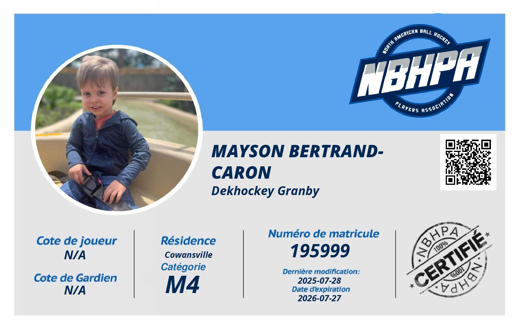 Mayson Bertrand-Caron