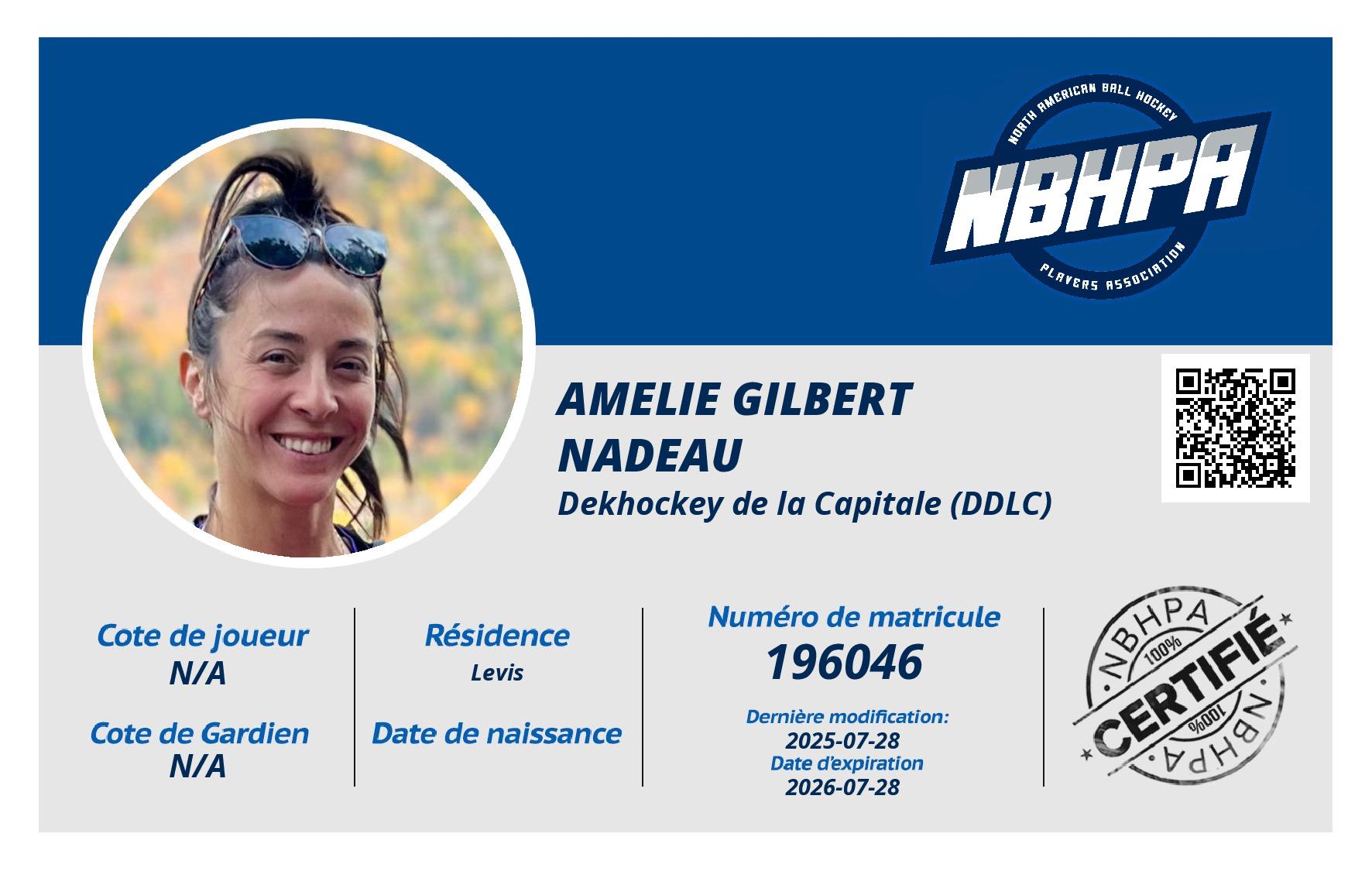 Amelie Gilbert Nadeau