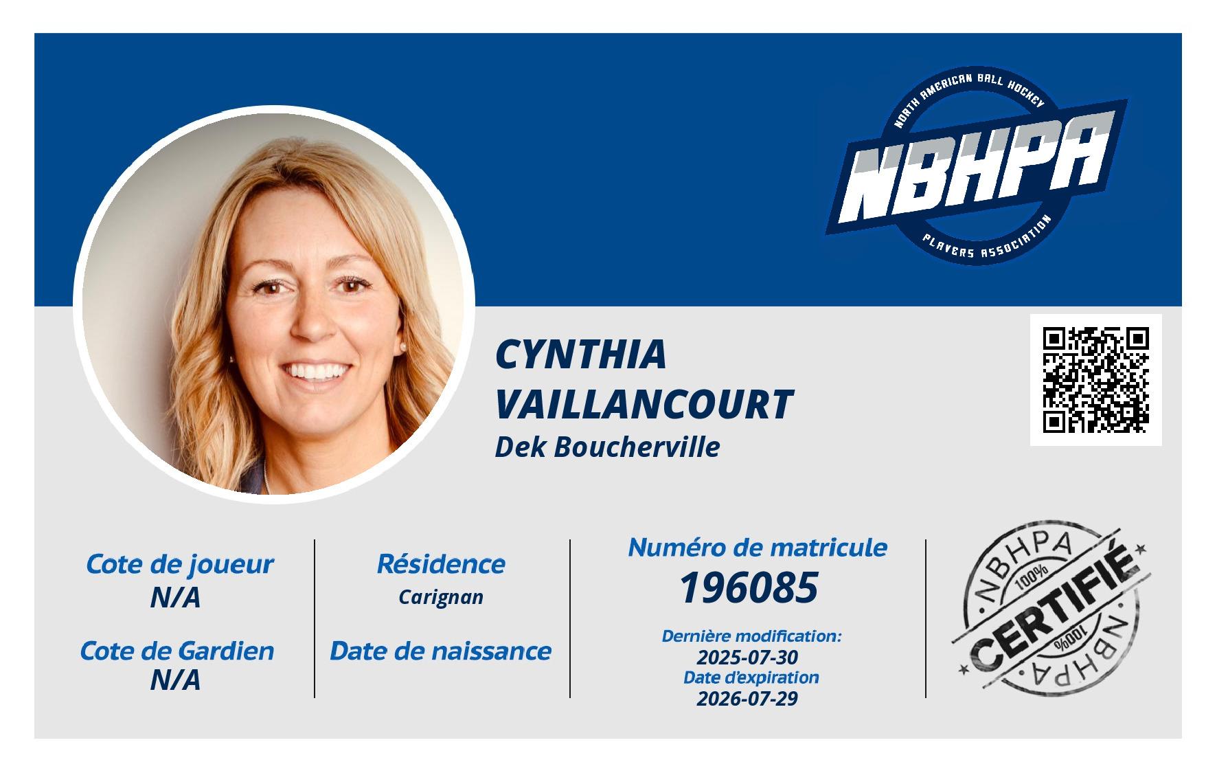 Cynthia Vaillancourt 