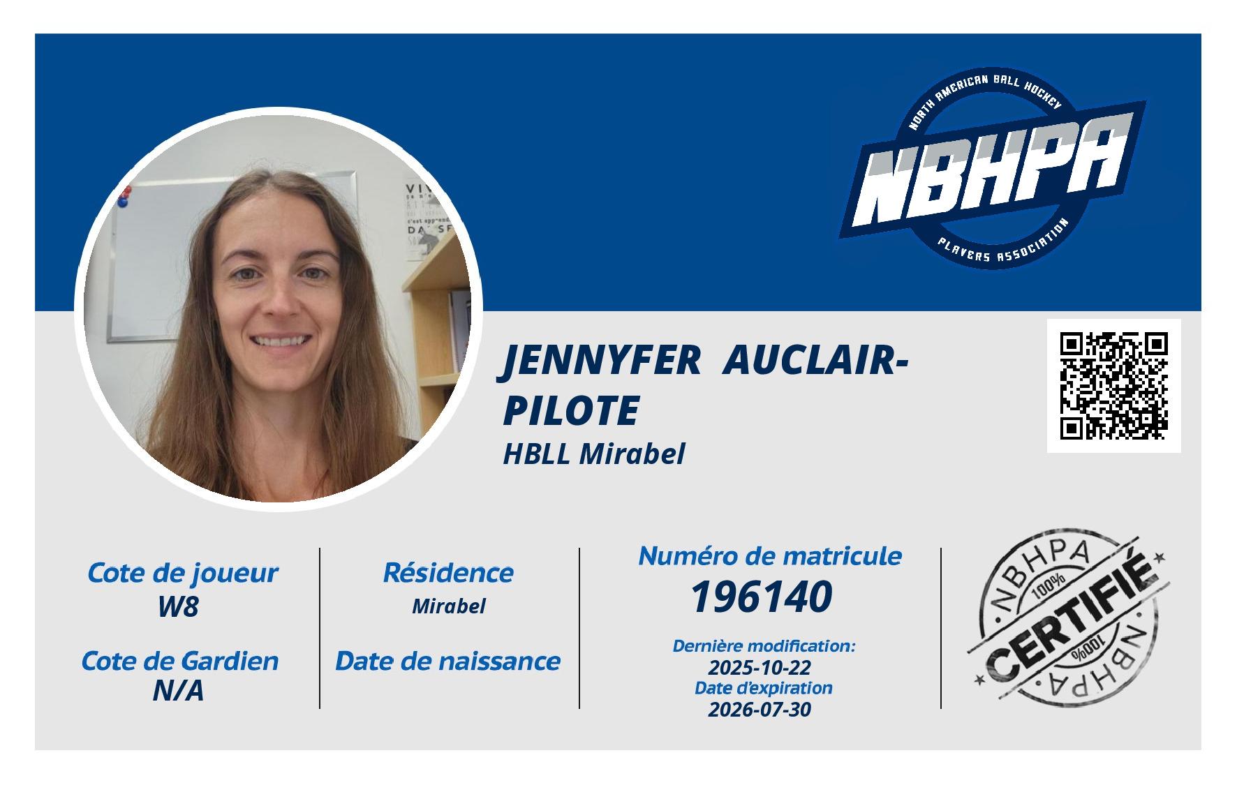 Jennyfer  Auclair-Pilote 