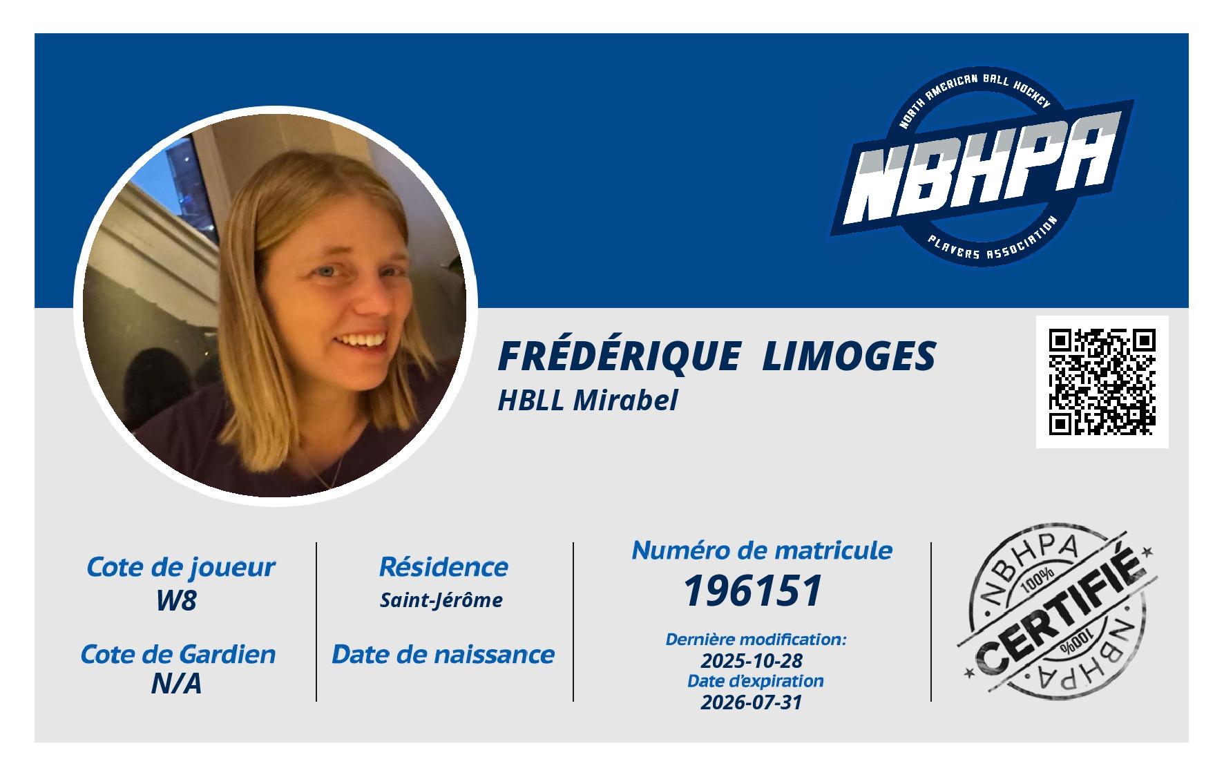 Frédérique  Limoges