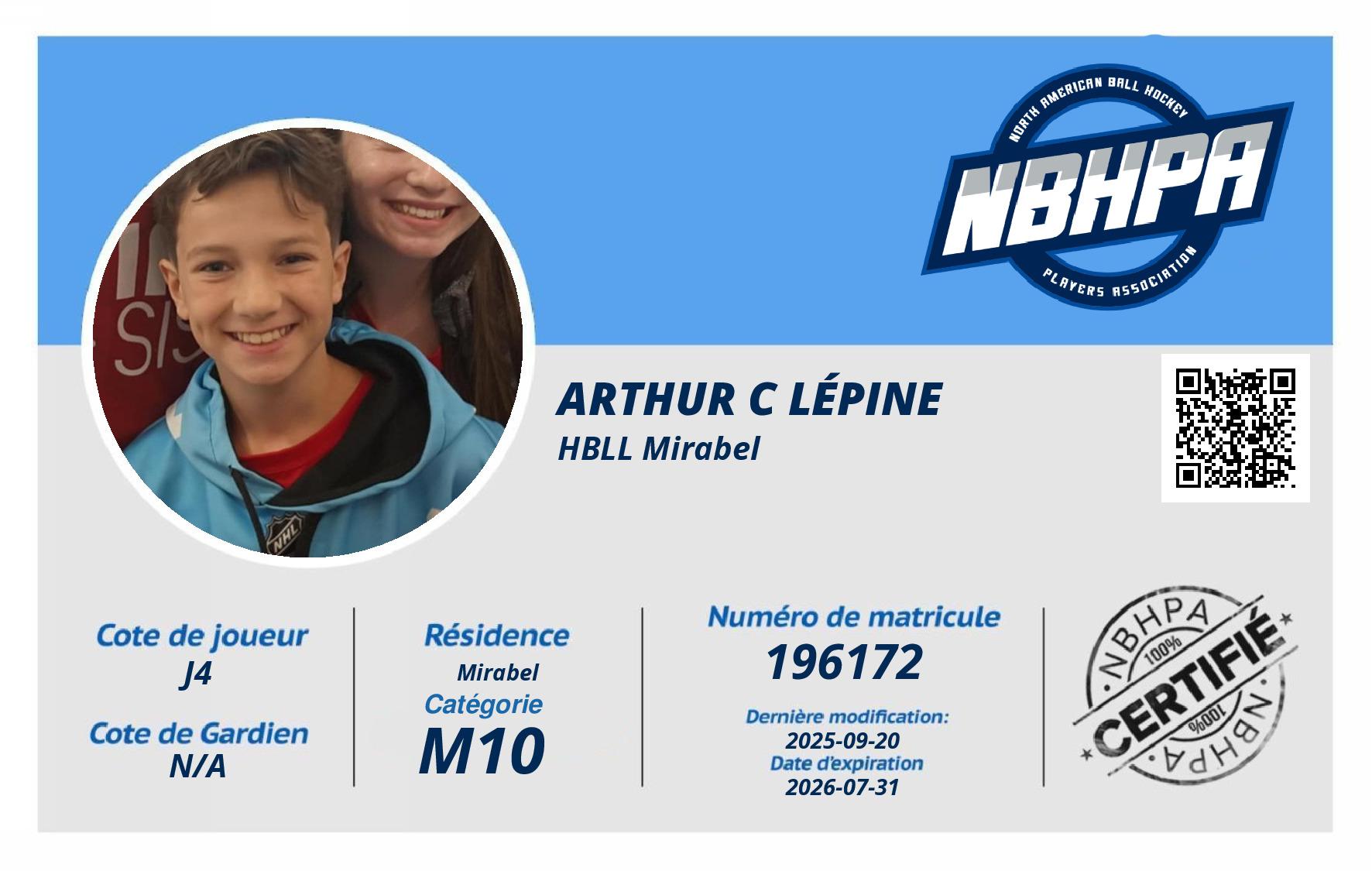 Arthur C Lépine
