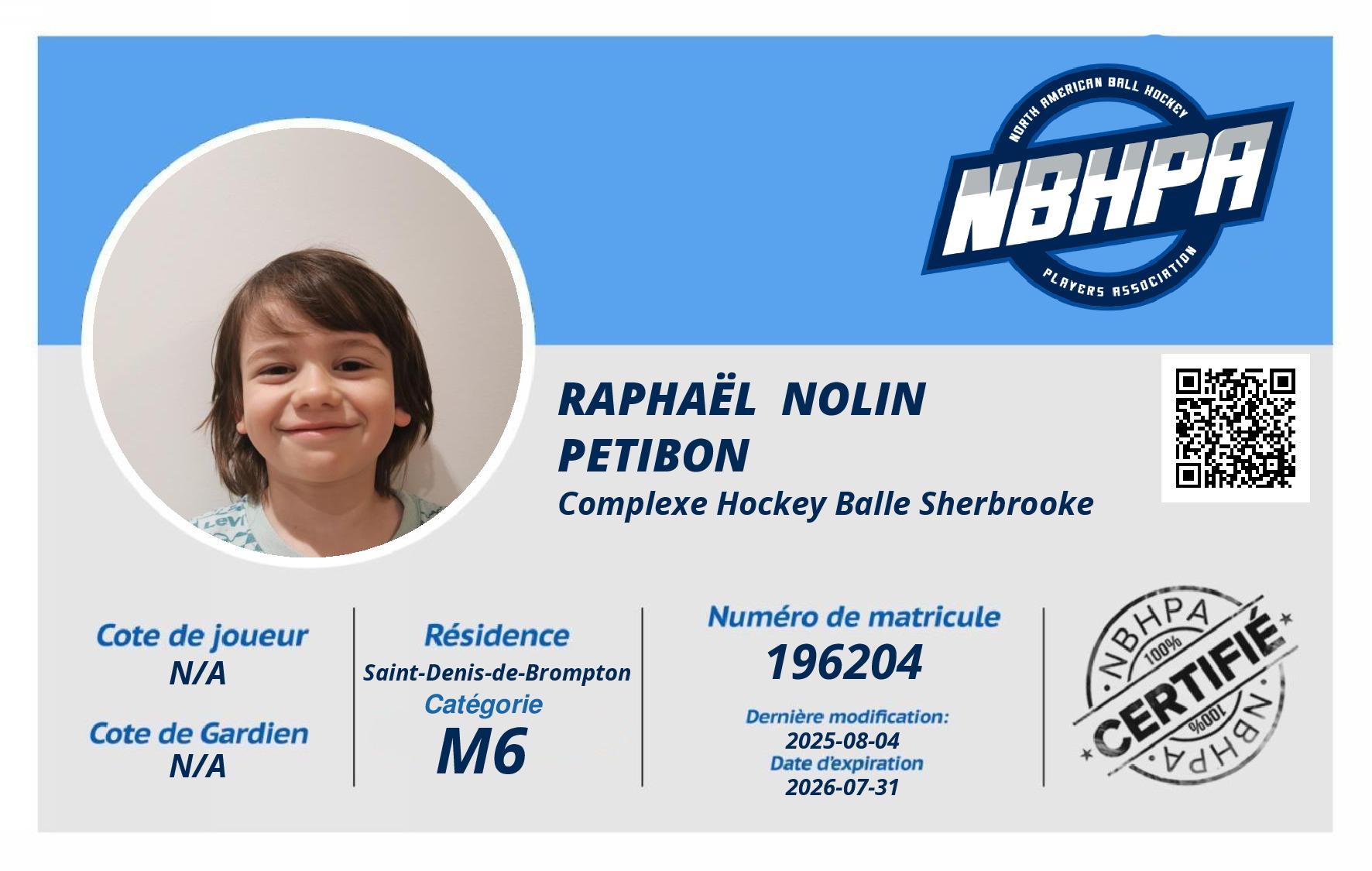 Raphaël  Nolin Petibon 