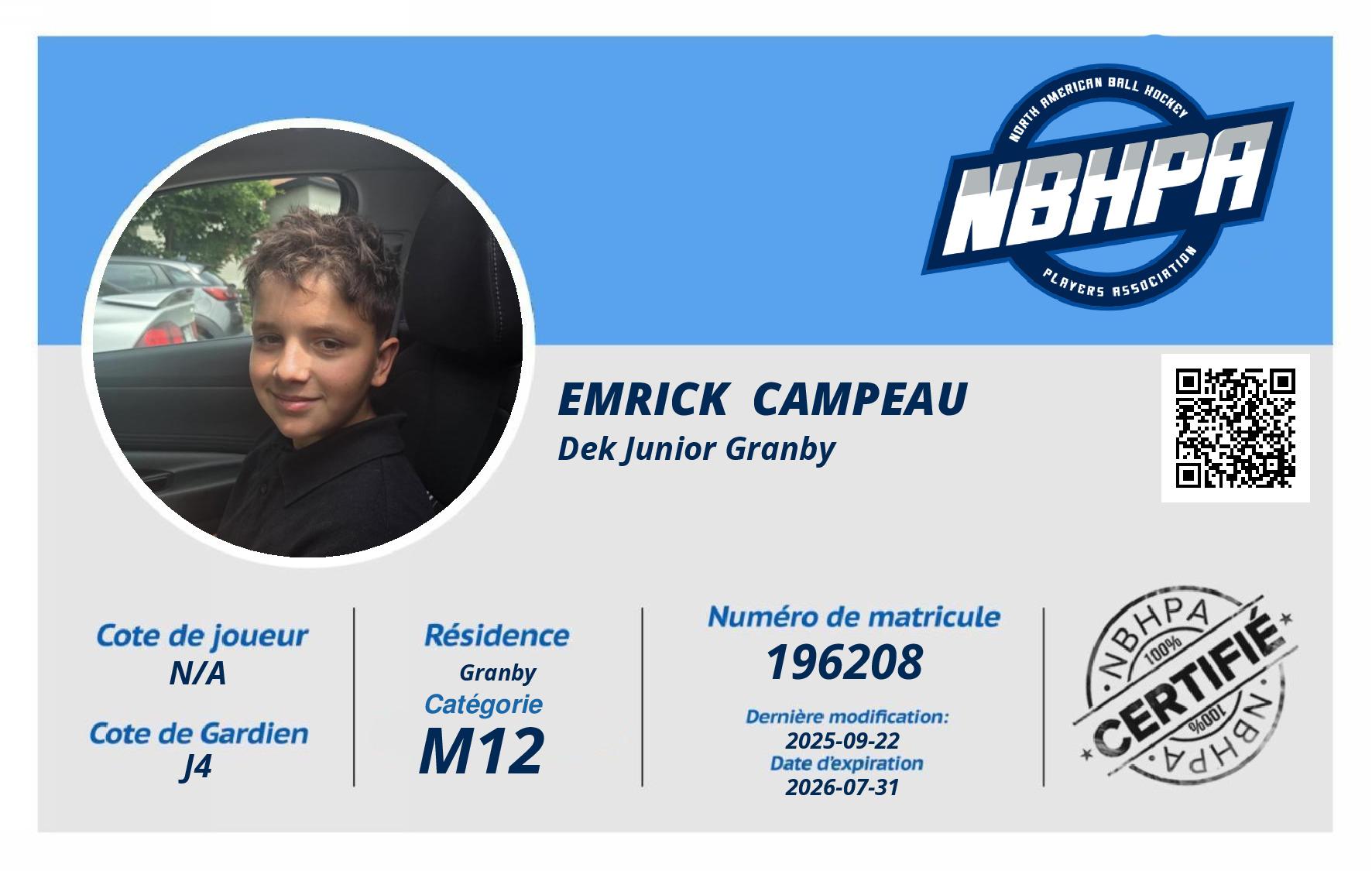 Emrick  Campeau