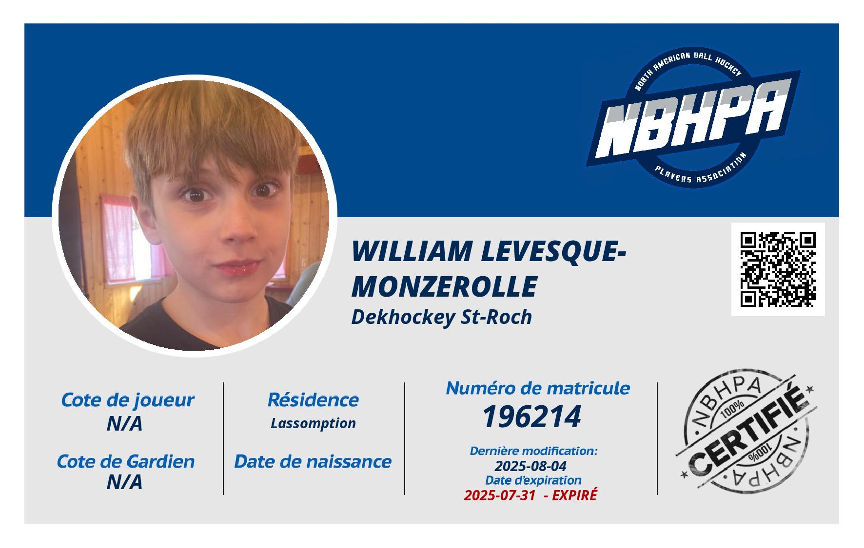 William Levesque-Monzerolle