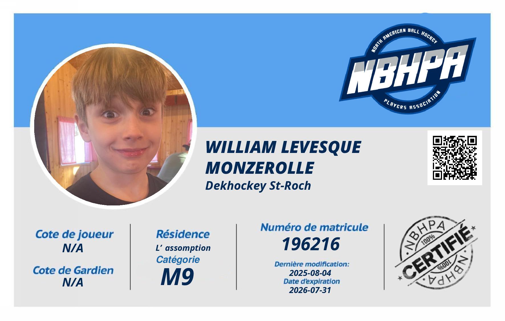 William Levesque Monzerolle