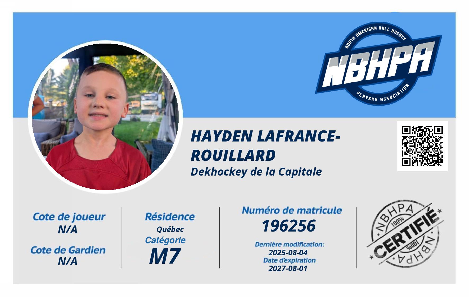 Hayden Lafrance-Rouillard