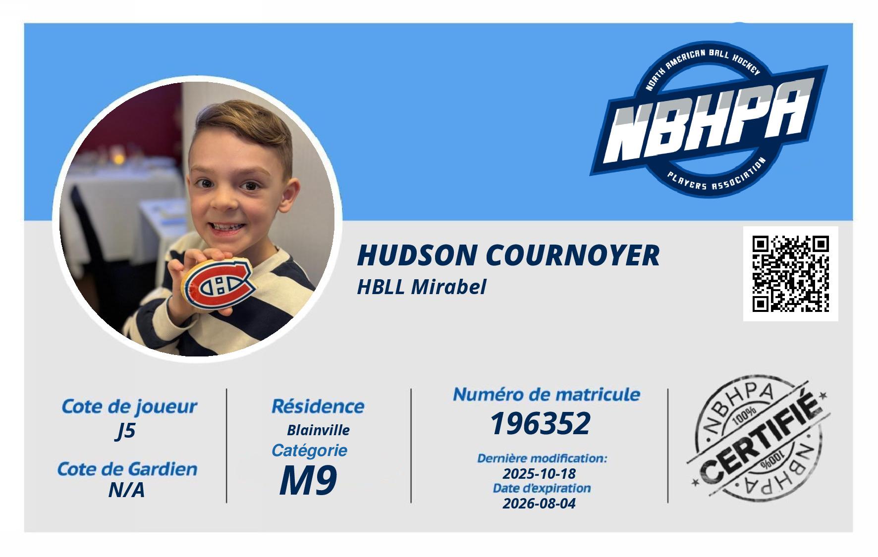 Hudson Cournoyer 