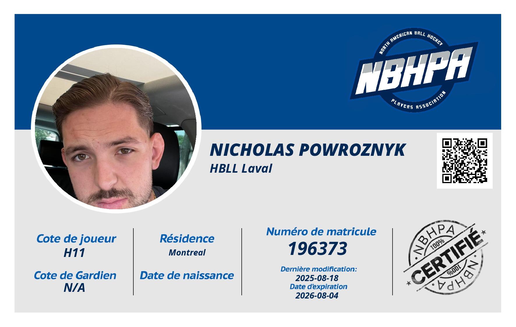 Nicholas Powroznyk