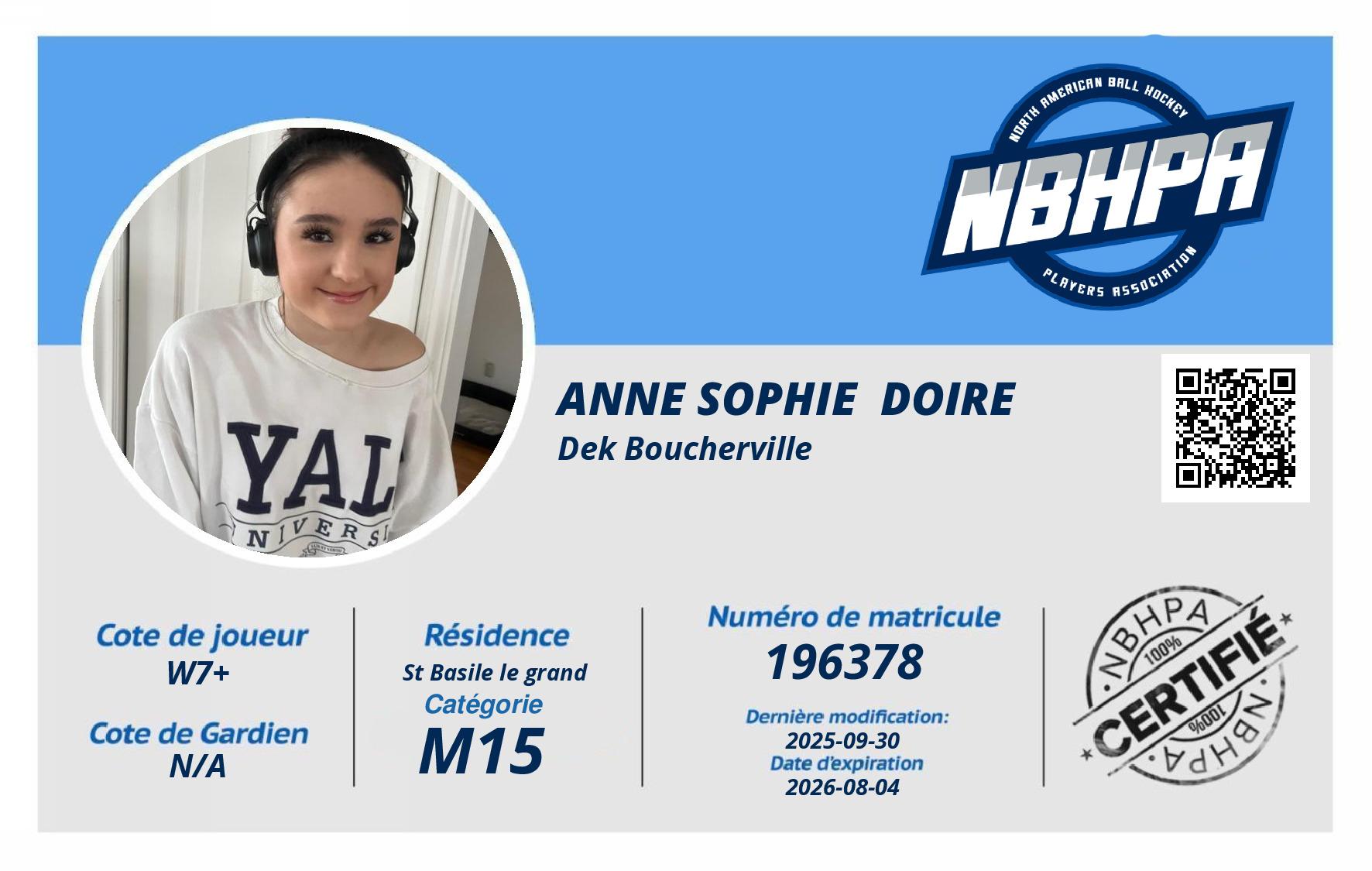 Anne Sophie  Doire 
