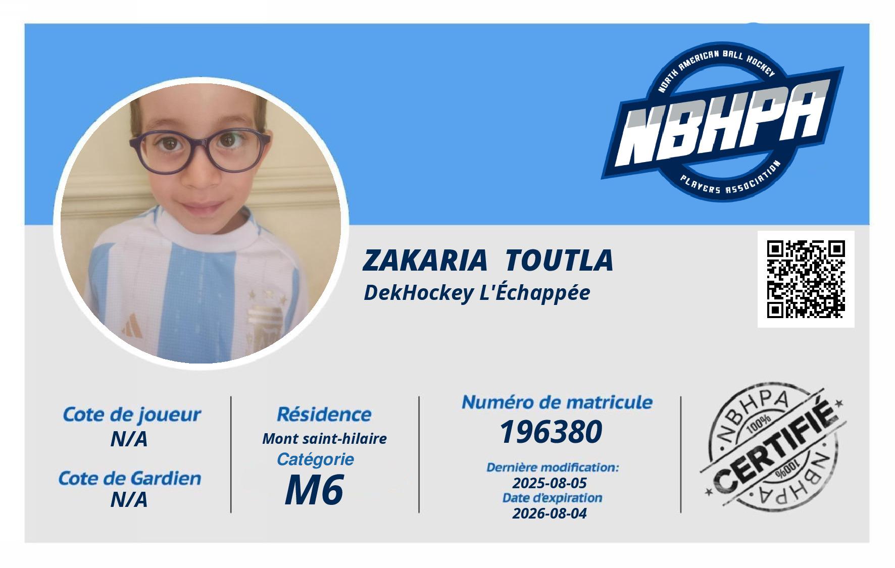 Zakaria  Toutla 