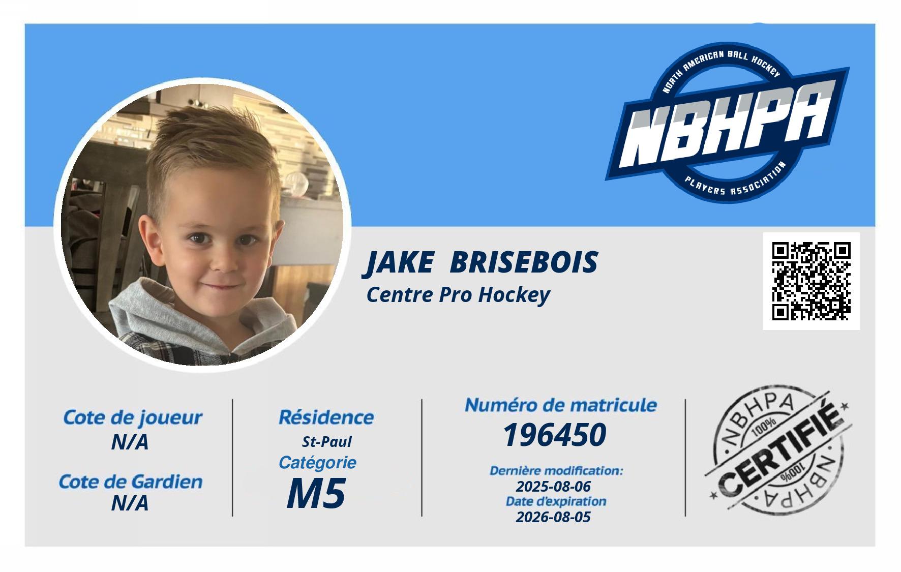 Jake  Brisebois 