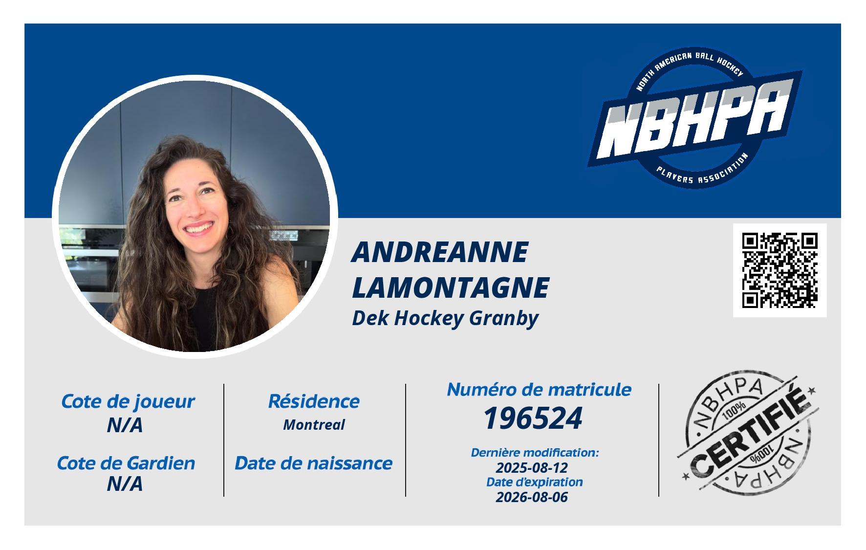 Andreanne Lamontagne