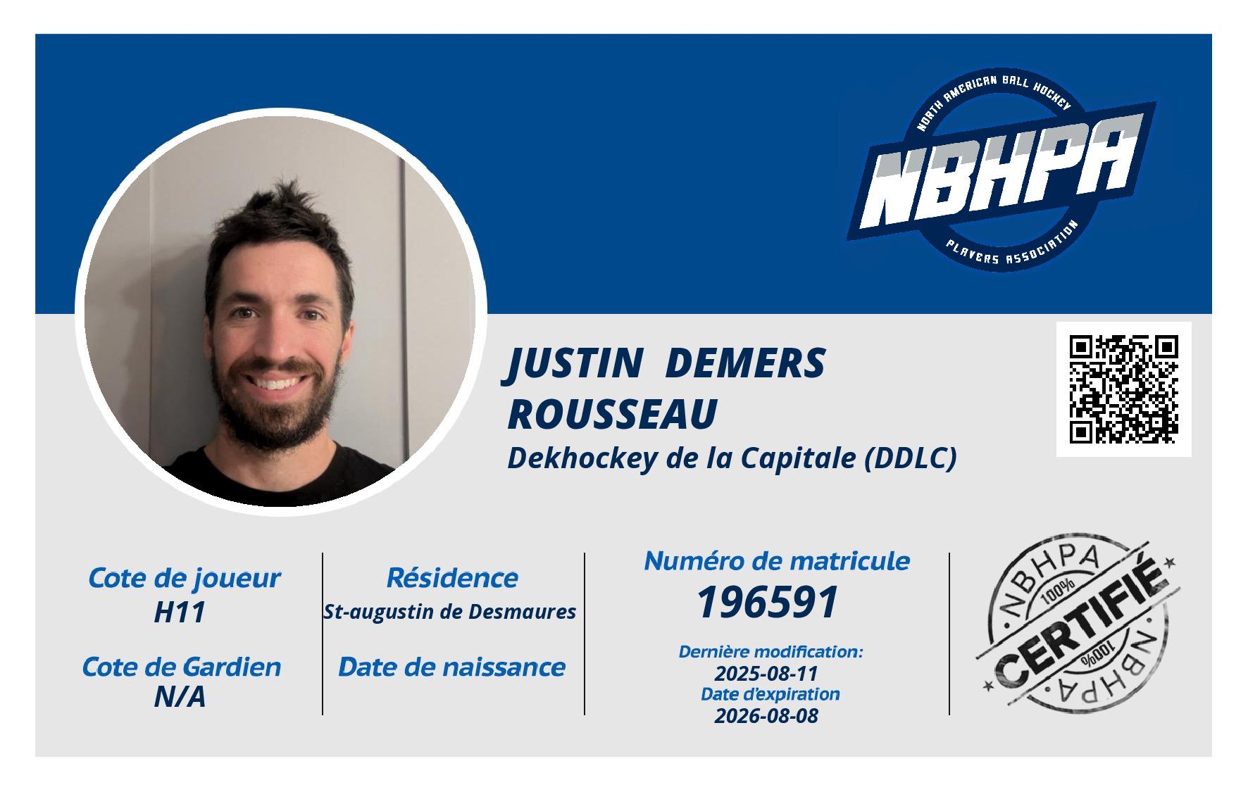 Justin  Demers Rousseau 