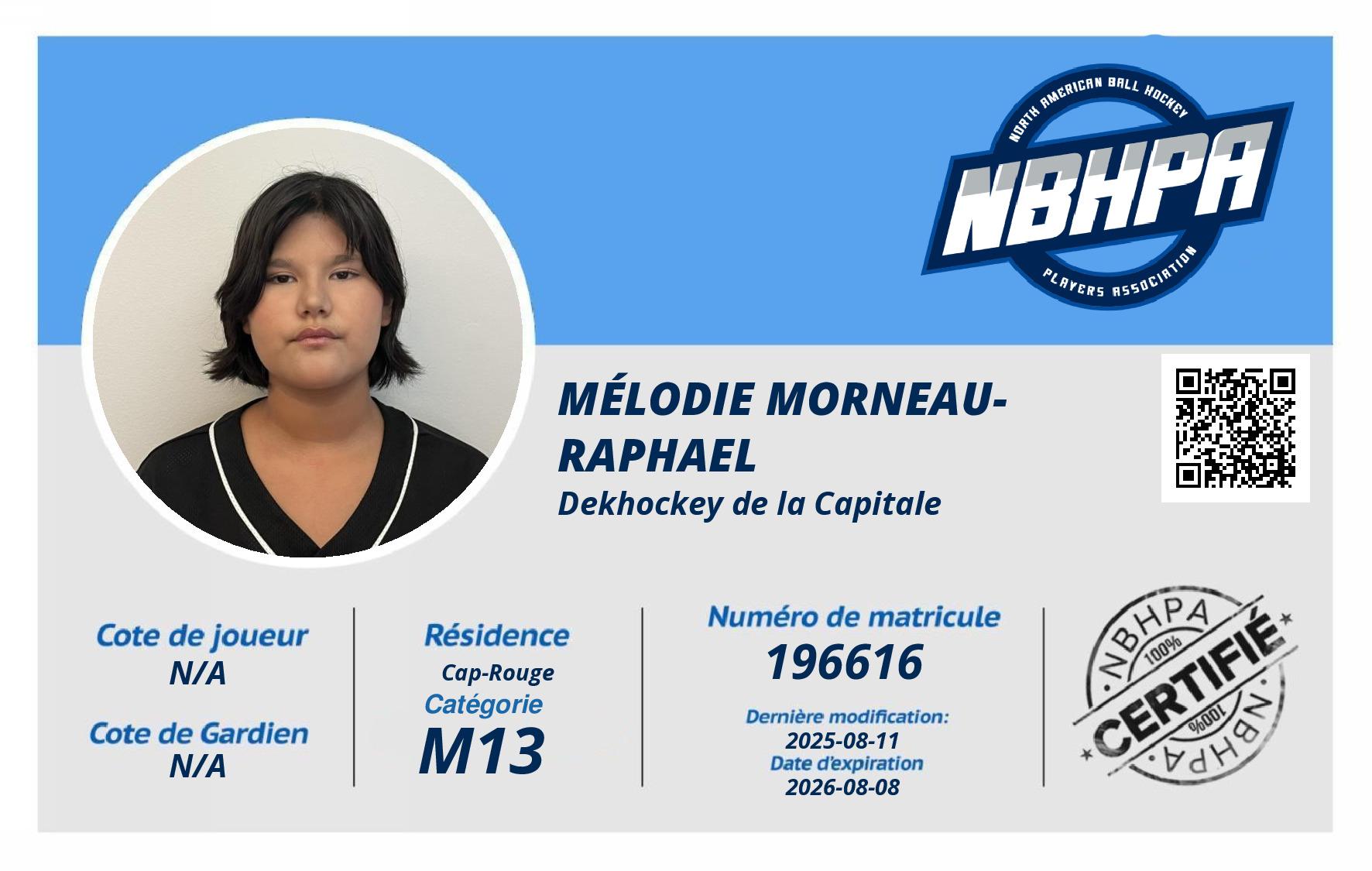 Mélodie Morneau-Raphael