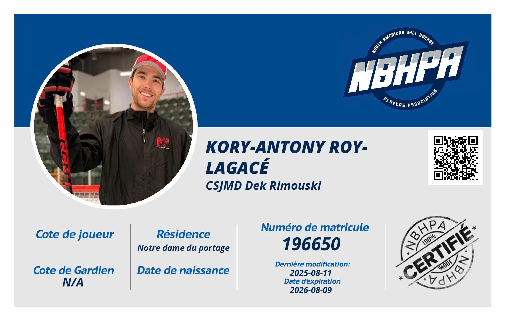 Kory-Antony Roy-Lagacé